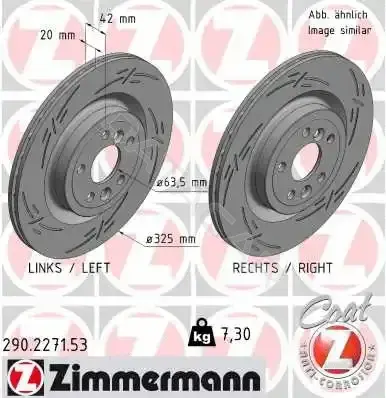 Тормозные диски ZIMMERMANN 290.2271.53