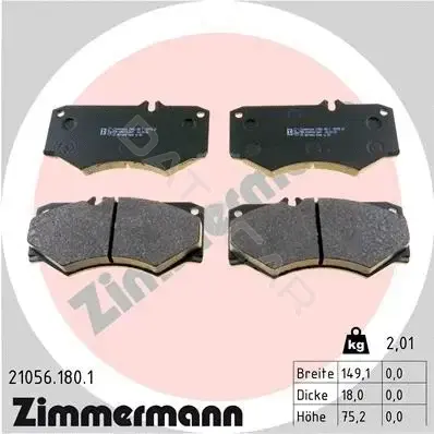 Тормозные колодки ZIMMERMANN 21056.180.1