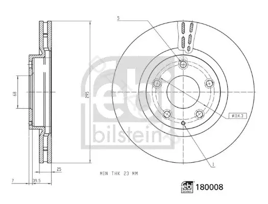 Тормозные диски FEBI 180008