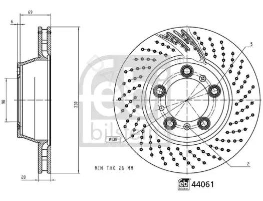 Тормозные диски FEBI 44061