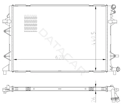 Радиатор охлаждения NRF 550089