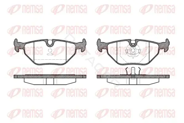 Тормозные колодки REMSA 0265.00