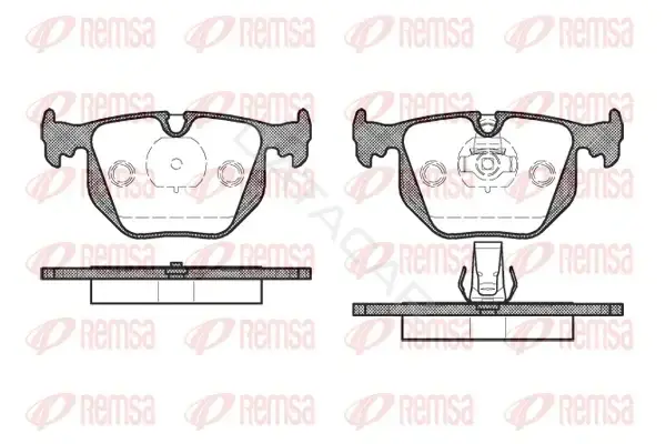 Тормозные колодки REMSA 0381.20
