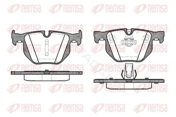 Тормозные колодки REMSA 0381.60