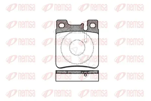 Тормозные колодки REMSA 0407.00