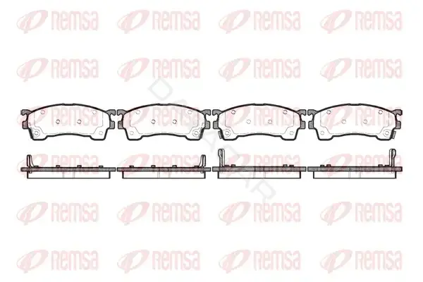 Тормозные колодки REMSA 0415.04