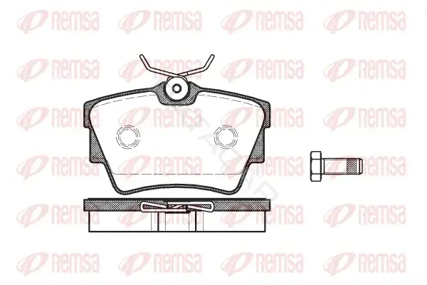 Тормозные колодки REMSA 0591.10
