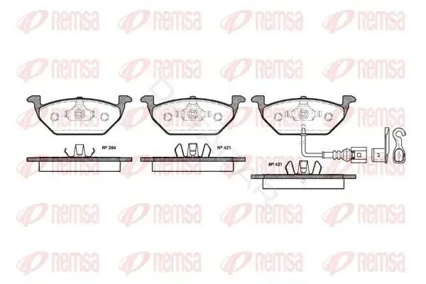 Тормозные колодки REMSA 0633.21