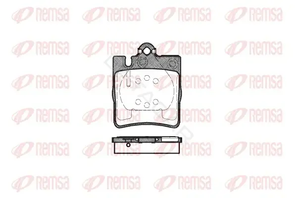 Тормозные колодки REMSA 0709.00