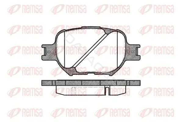 Тормозные колодки REMSA 0742.00