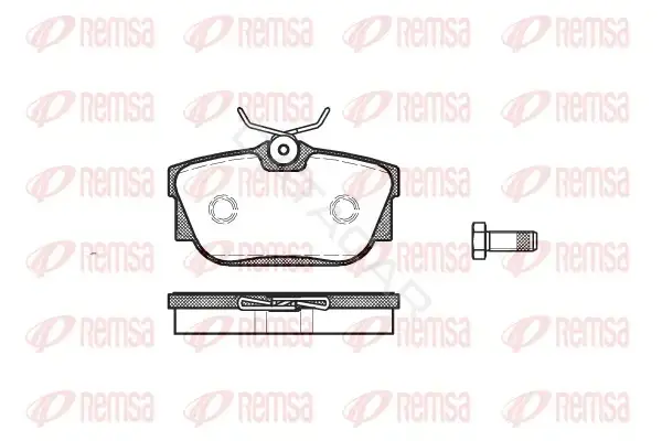 Тормозные колодки REMSA 0767.00