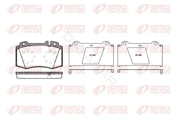 Тормозные колодки REMSA 0769.00
