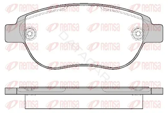 Тормозные колодки REMSA 0841.00