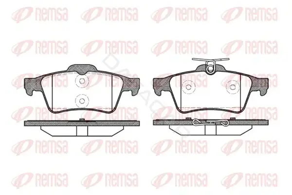 Тормозные колодки REMSA 0842.20