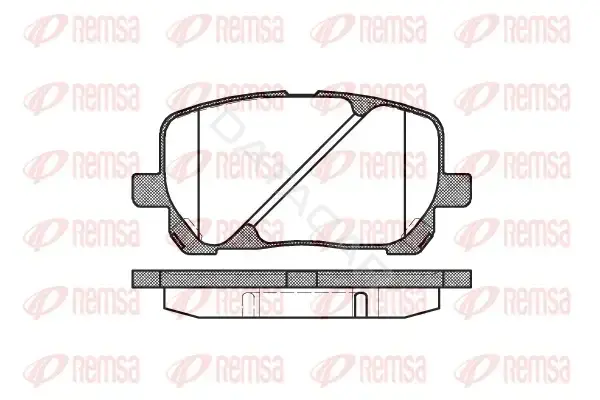 Тормозные колодки REMSA 0954.00