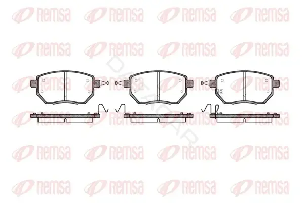 Тормозные колодки REMSA 0985.02