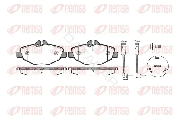 Тормозные колодки REMSA 0990.02
