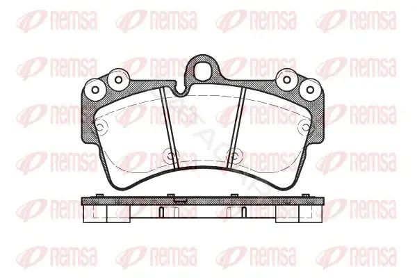 Тормозные колодки REMSA 0995.00