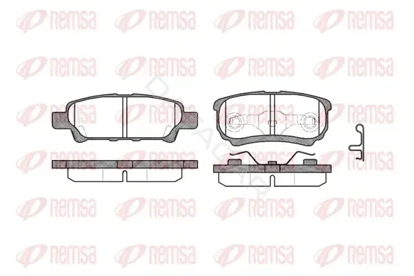 Тормозные колодки REMSA 1051.02