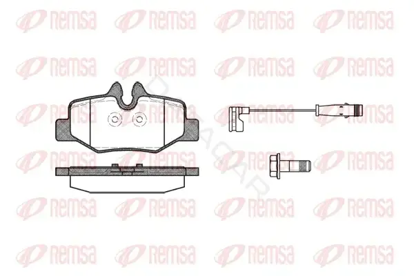 Тормозные колодки REMSA 1110.02