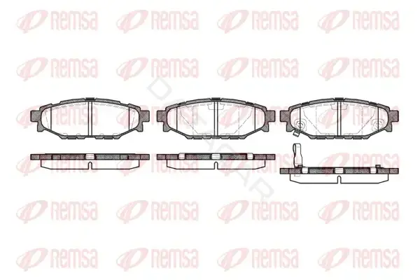 Тормозные колодки REMSA 1136.01