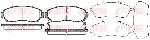 Тормозные колодки REMSA 1171.12