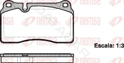 Тормозные колодки REMSA 1200.00