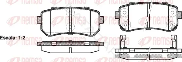 Тормозные колодки REMSA 1209.02