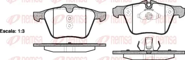 Тормозные колодки REMSA 1217.00