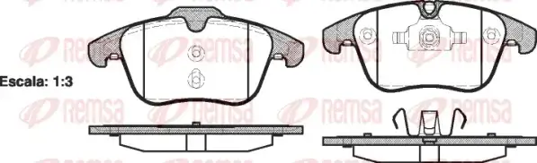 Тормозные колодки REMSA 1219.00