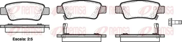 Тормозные колодки REMSA 1290.02