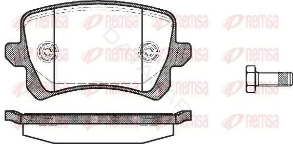 Тормозные колодки REMSA 1342.00