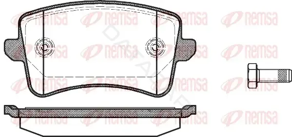 Тормозные колодки REMSA 1343.00