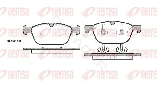 Тормозные колодки REMSA 1397.00