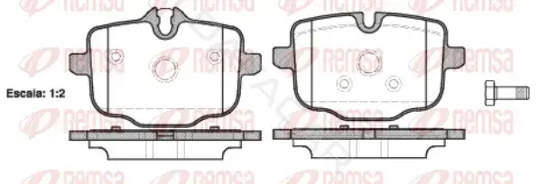 Тормозные колодки REMSA 1433.00