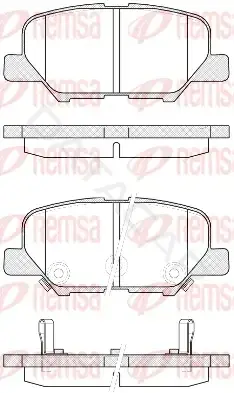 Тормозные колодки REMSA 1536.02