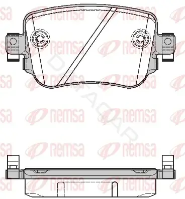 Тормозные колодки REMSA 1549.08