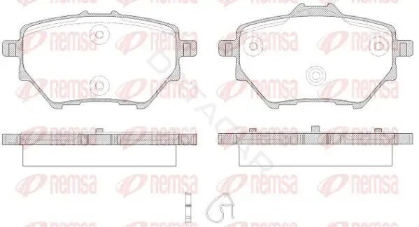Тормозные колодки REMSA 1562.00
