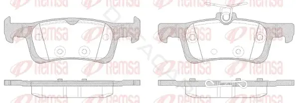 Тормозные колодки REMSA 1563.00