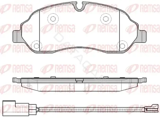 Тормозные колодки REMSA 1602.02