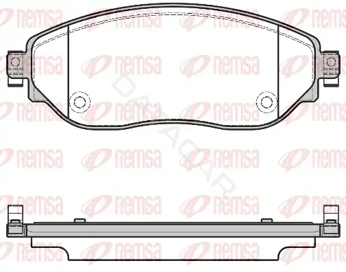 Тормозные колодки REMSA 1617.08