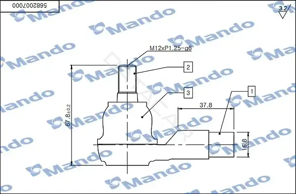 Рулевые наконечники MANDO DSA020509