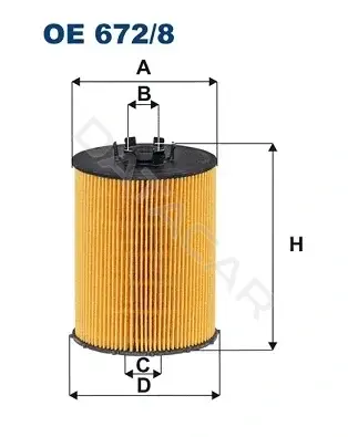 Масляный фильтр FILTRON OE672/8
