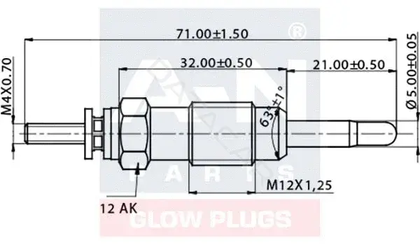 Свечи накала A-N PARTS A-N066146