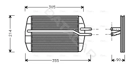 Радиатор печки AVA FD6216