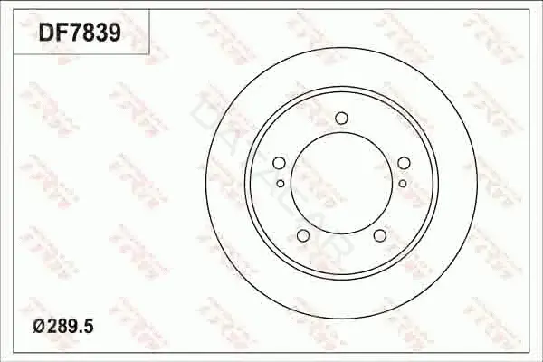 Тормозные диски TRW DF7839