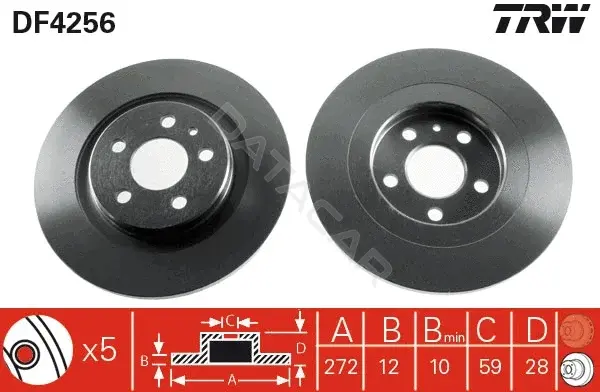 Тормозные диски TRW DF4256