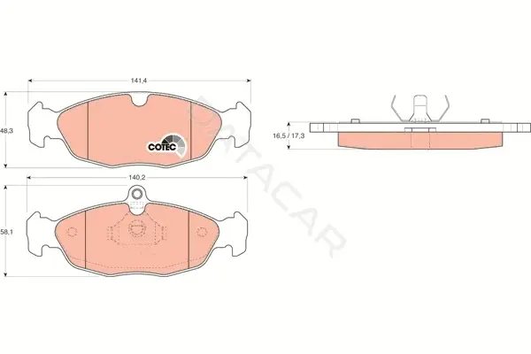 Тормозные колодки TRW GDB1040
