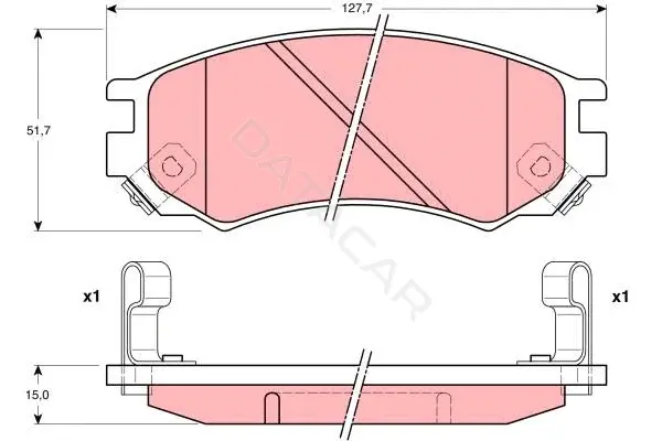 Тормозные колодки TRW GDB1175