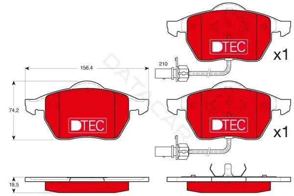 Тормозные колодки TRW GDB1307DTE
